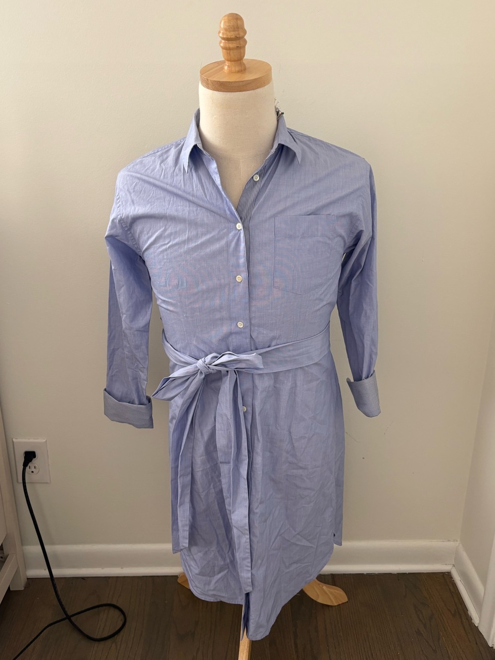 J Crew for Net-A-Porter Collab Shirt Dress Size 10 NWOT - Picture 2 of 5